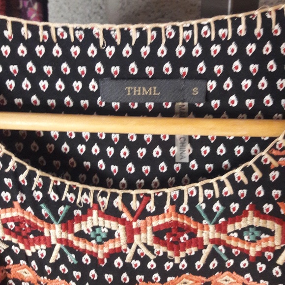 *RARE* THML Boho Embroidered Dress - S - Picture 4 of 6
